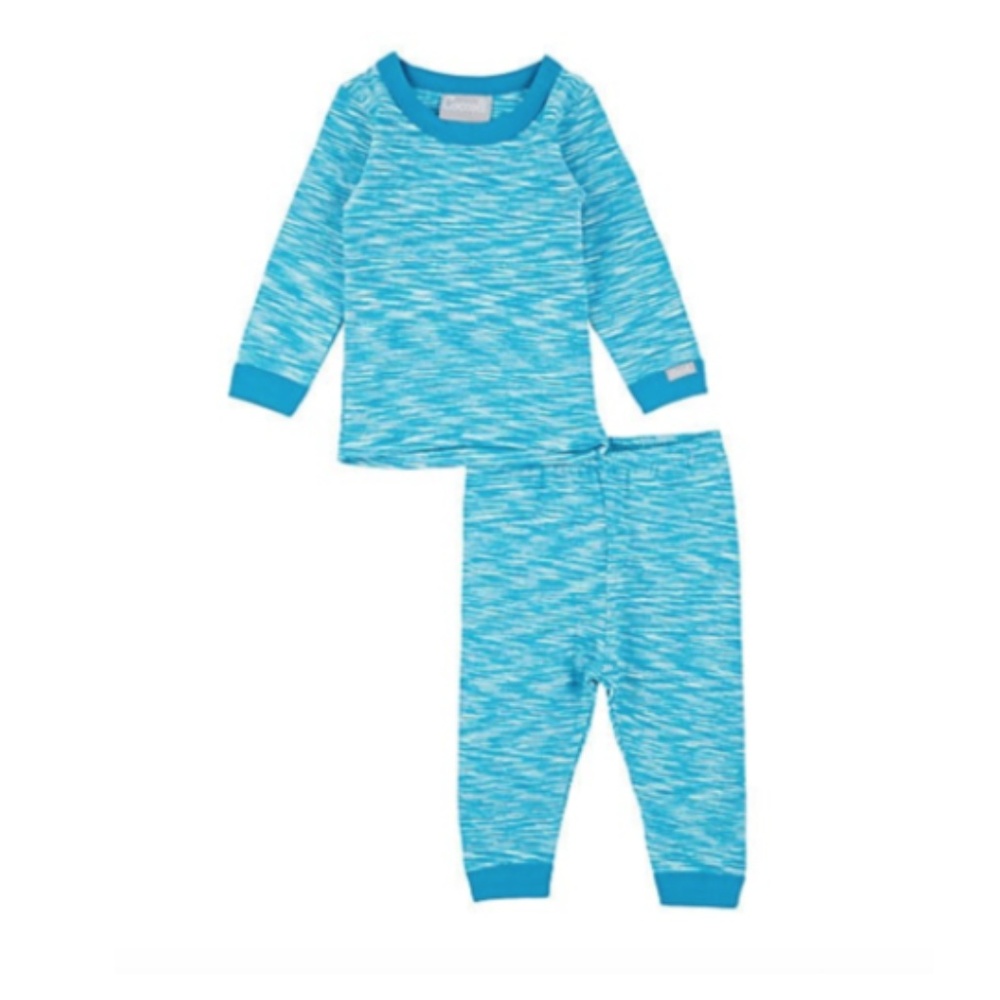 NWT Coccoli Pajama Blue Space-Dyed Set